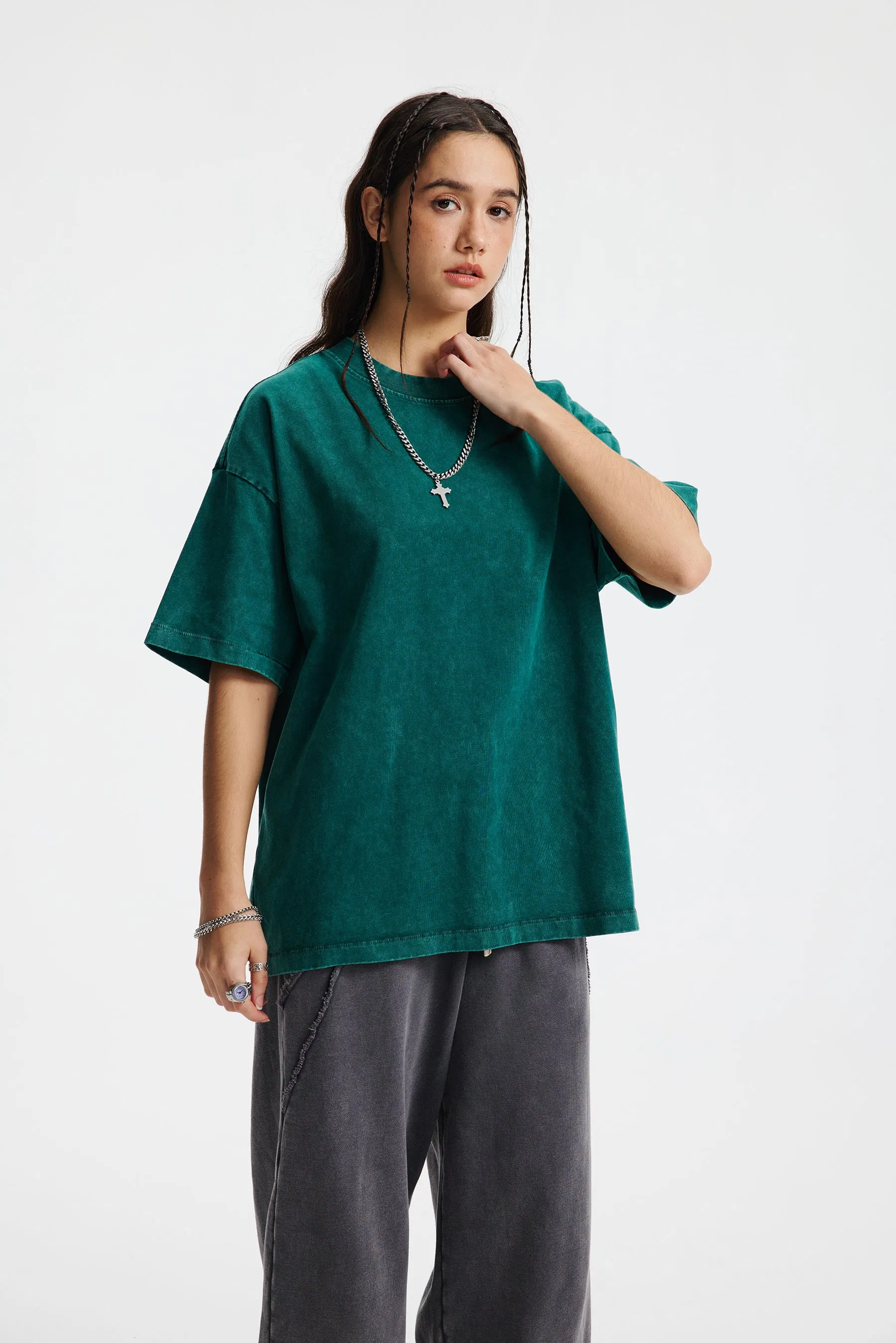 Breathable Crew Neck Cotton Tee Customized for Company Team Uniform Bulk Purchase