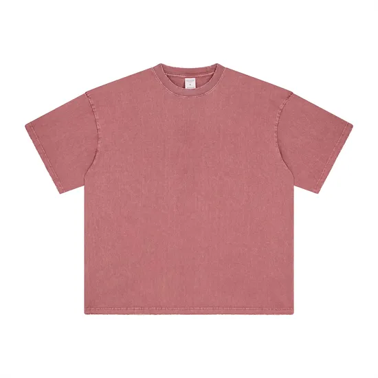 Classic Distressed Raw Edge Cotton Tee Custom Graphic DTG Embroidery Apparel Bulk OEM Supplier Service