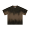 Gradient Tie Dye Frayed Washed Vintage Cotton Tee Support Custom Logo Embroidery DTG Bulk Wholesale Order