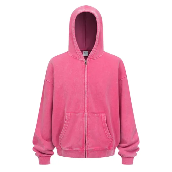 Unisex Oversized Blank Zip Hoody Personal Custom Logo Dtf Print Factory Direct Bulk Sale