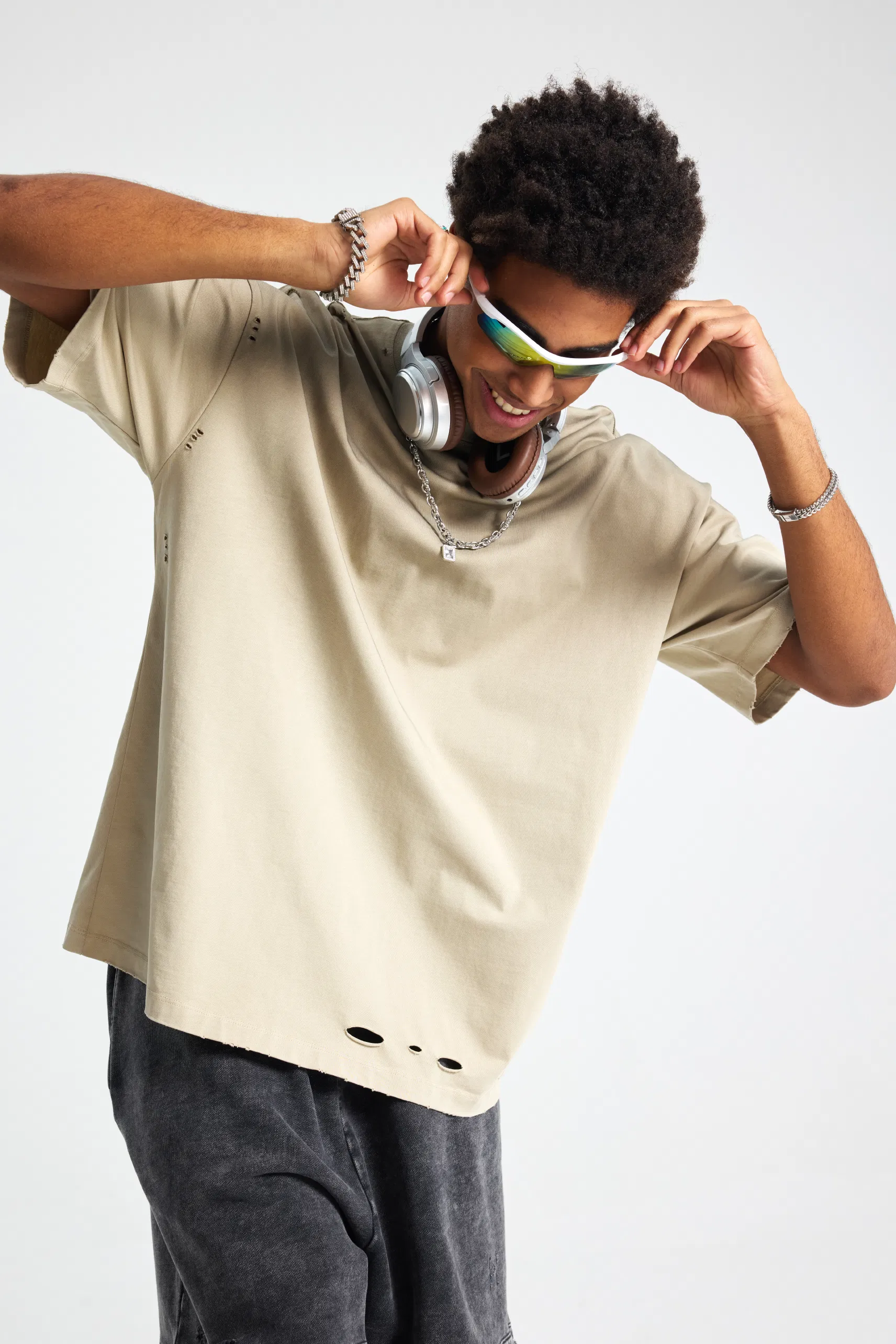 High-Quality Vintage Washed Cotton Blank T-Shirt Bulk Wholesale for Custom Embroidery and Printing Business