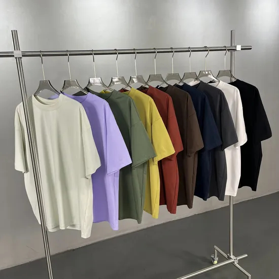 Premium Cotton Tee Support Custom Logo Embroidery DTG Print Bulk Wholesale Order