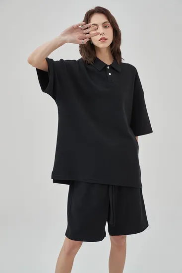 in Stock Cotton Polo Tee for Commercial Custom Logo Embroidery DTG Business Use