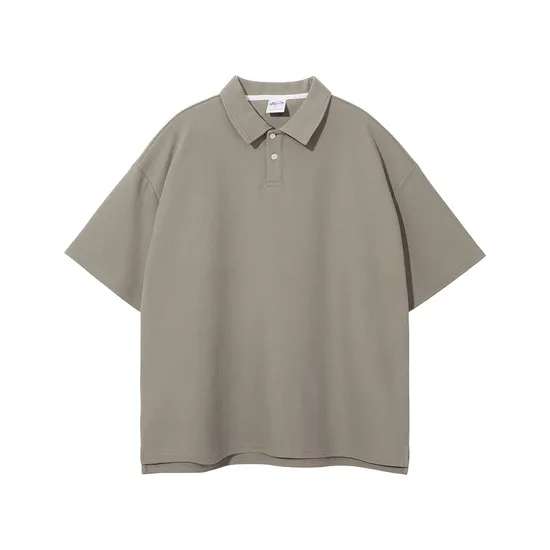 Blank Oversized Collar Split Hem T-Shirt Accept Custom Design DTG Print for Global Bulk Buyers