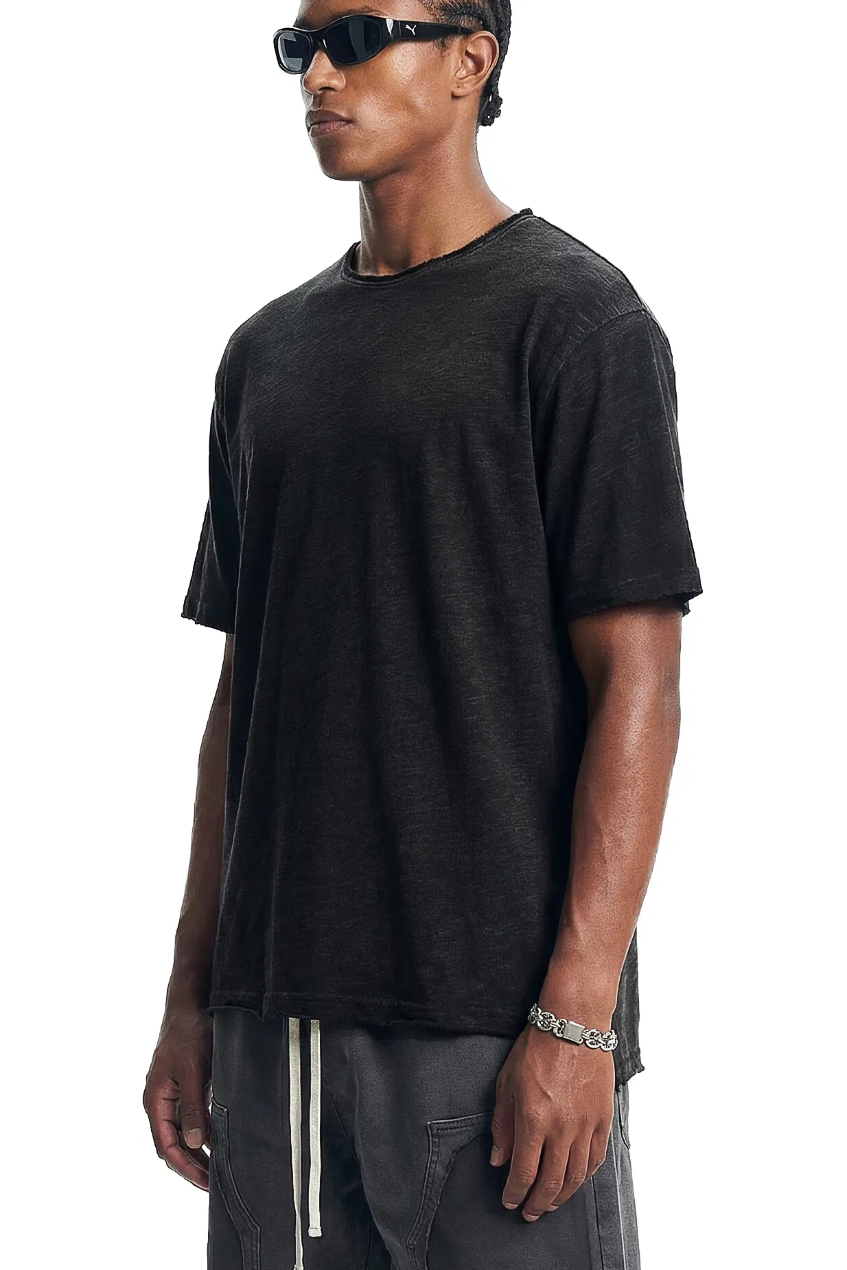 in-Stock Snow Washed Cotton Tee for Commercial Custom Logo Embroidery DTG Business Use