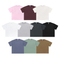 Oversize Minimal Loose Pure Cotton Tee Support Custom Logo Embroidery DTG Bulk Wholesale Order