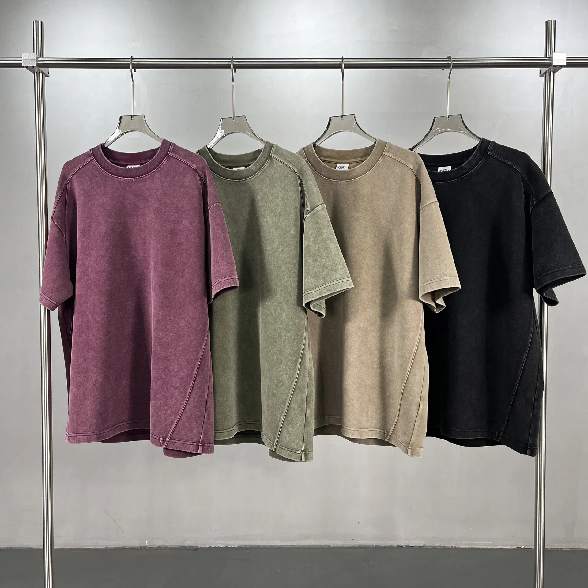 Classic Plain Retro Cotton Tee Custom Graphic DTG Embroidery Apparel Bulk OEM Supplier Service
