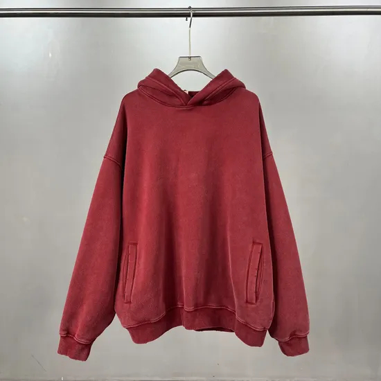 Heavyweight Washed Cotton Hoodie Accept Custom Logo Embroidery DTG Bulk Wholesale Supply