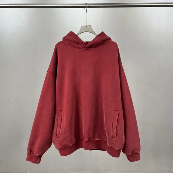 Heavyweight Washed Cotton Hoodie Accept Custom Logo Embroidery DTG Bulk Wholesale Supply