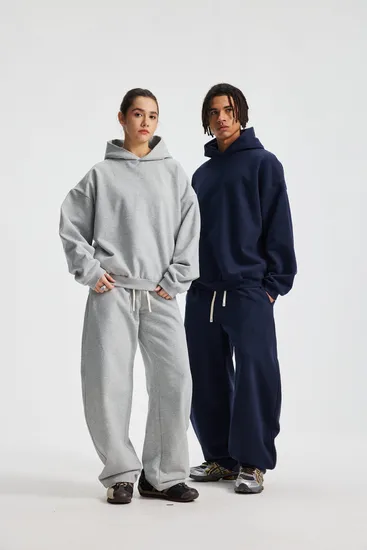 Classic Loose Drop Shoulder Cotton Hoodie Custom Logo Wholesale for Clothing Brands