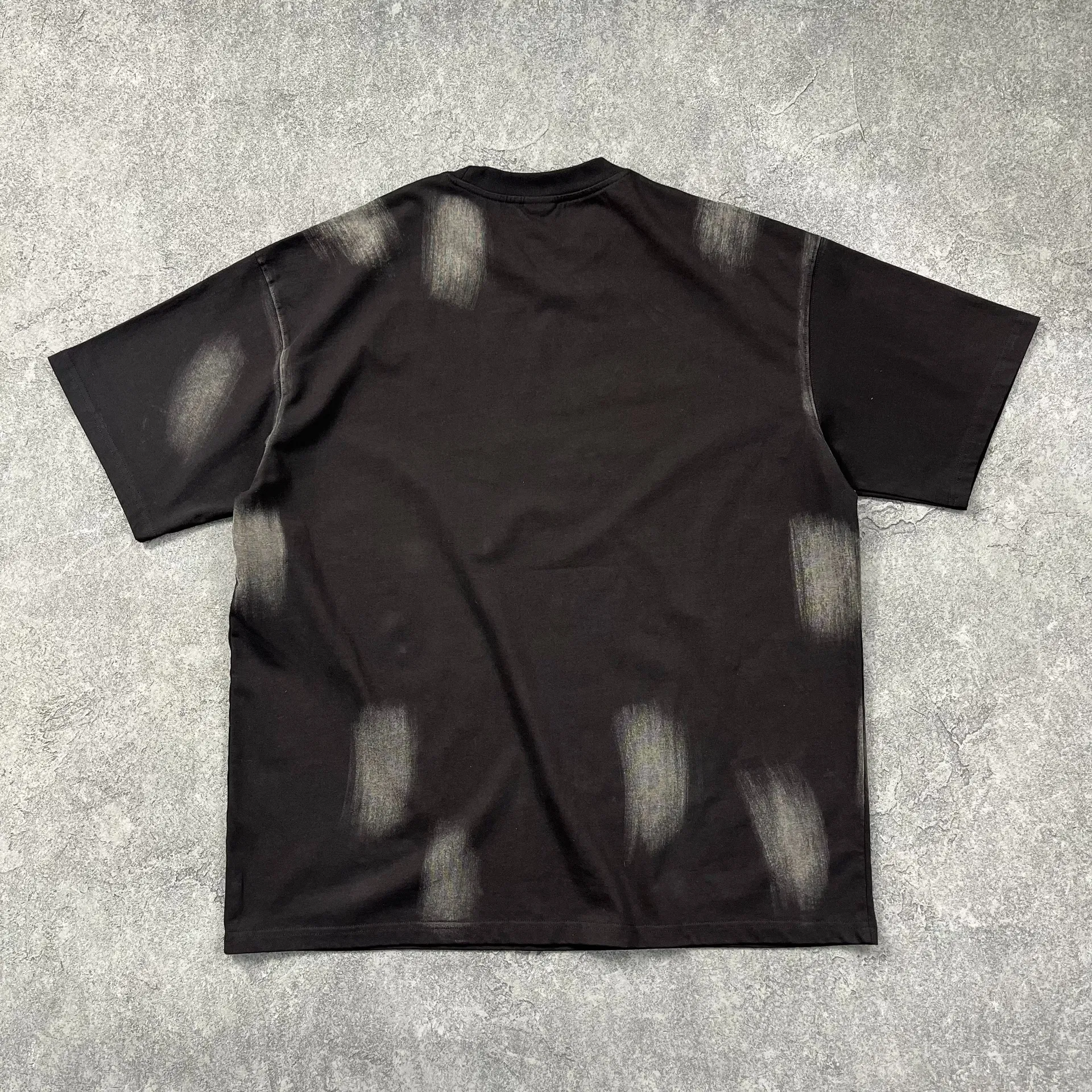 Blank Distressed Graffiti Cotton T-Shirt Accept Custom Design DTG Print for Global Bulk Buyers