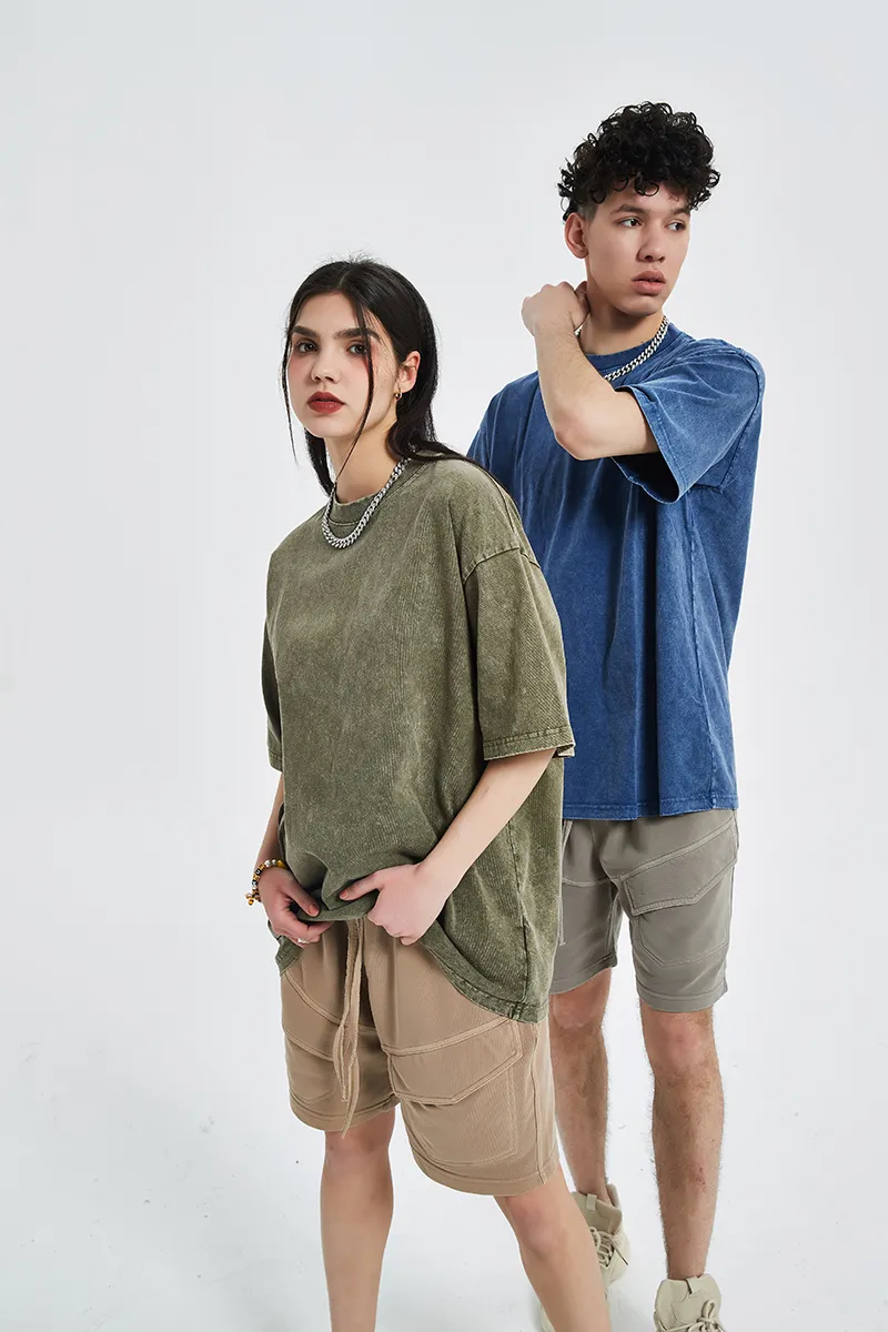 Breathable Pure Cotton Crew Neck Tee for Private DTG Digital Print Custom Production