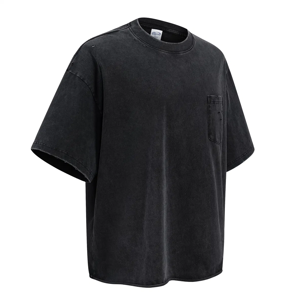 Vintage Blank Pocket T-Shirt Accepts Custom Design DTG Print for Global Bulk Clothing Buyers