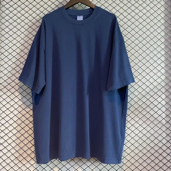 Cotton Washed Oversized Blank T-Shirt Supports Custom Logo Embroidery DTG Bulk Orders