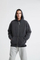 Vintage Black Gray Oversized Zip up Hoodie Personal Custom Logo Factory Direct Bulk Sale
