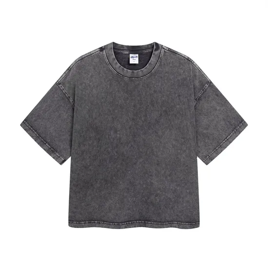 Blank Speckled Washed Crew Neck T-Shirt Accept Custom Design DTG Print for Global Bulk Buyers