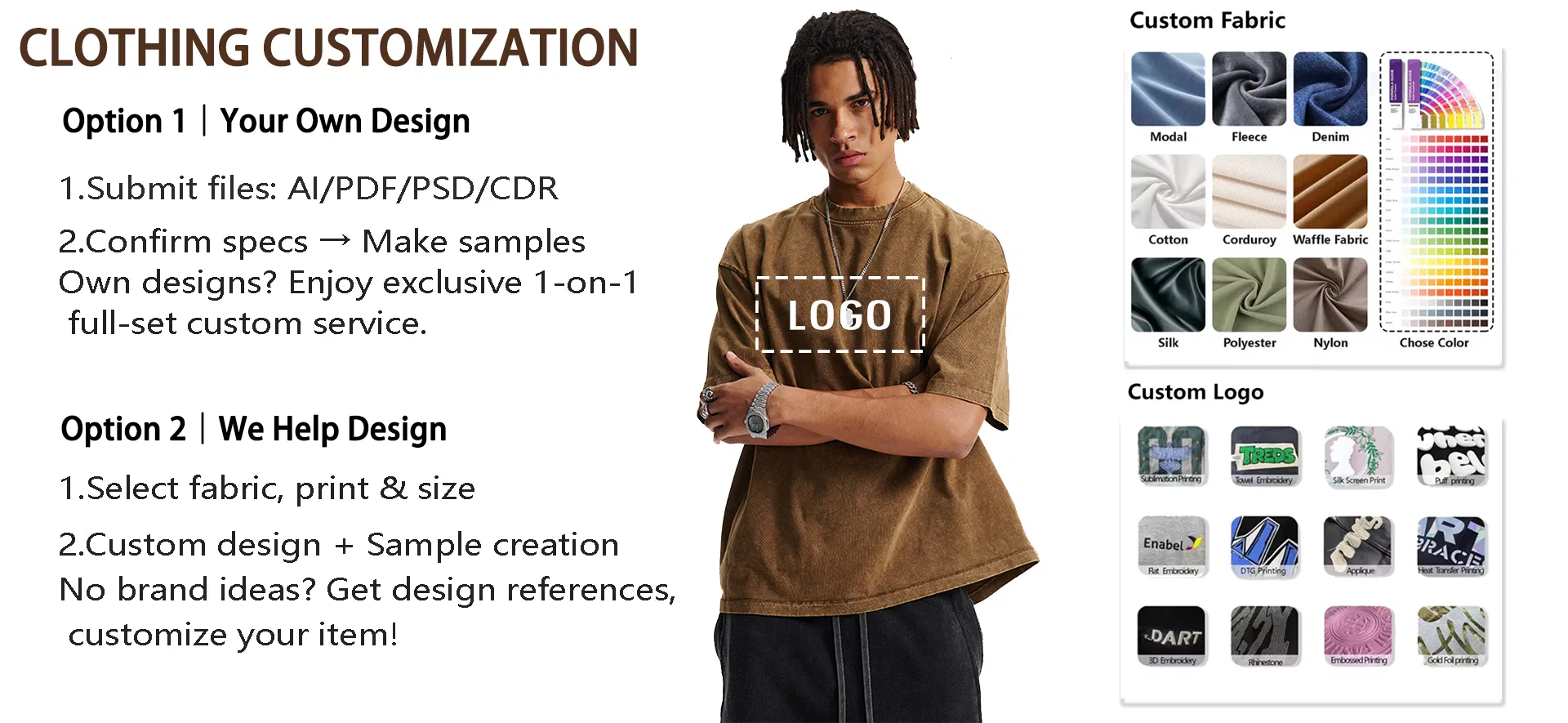 Distressed Edge Cotton Tees Accept Custom Logo DTG Embroidery Bulk Purchase Wholesale