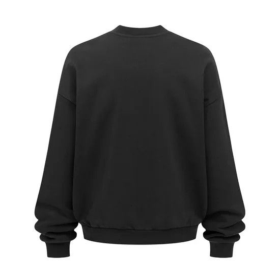 Heavyweight Cotton Extra Long Sleeve Crewneck Sweatshirt Custom Logo Dtf Embroidery Bulk Wholesale