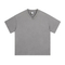 Drop Shoulder Unisex Loose V Cotton Tee Custom Art Embroidery DTG Large Quantity Wholesale Supply