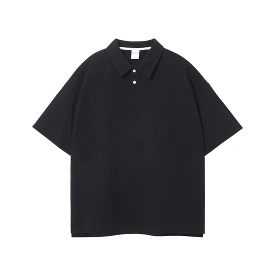 Blank Oversized Collar Split Hem T-Shirt Accept Custom Design DTG Print for Global Bulk Buyers