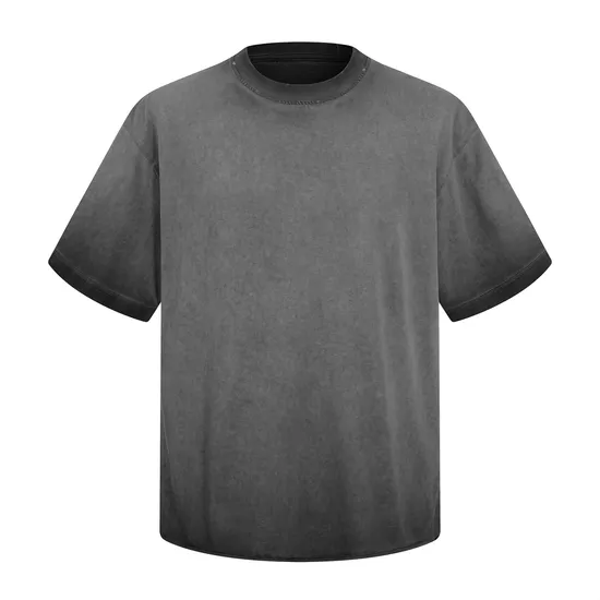 Streetwear Loose Cotton Tees Custom Graphic Embroidery DTG Bulk Stock Wholesale