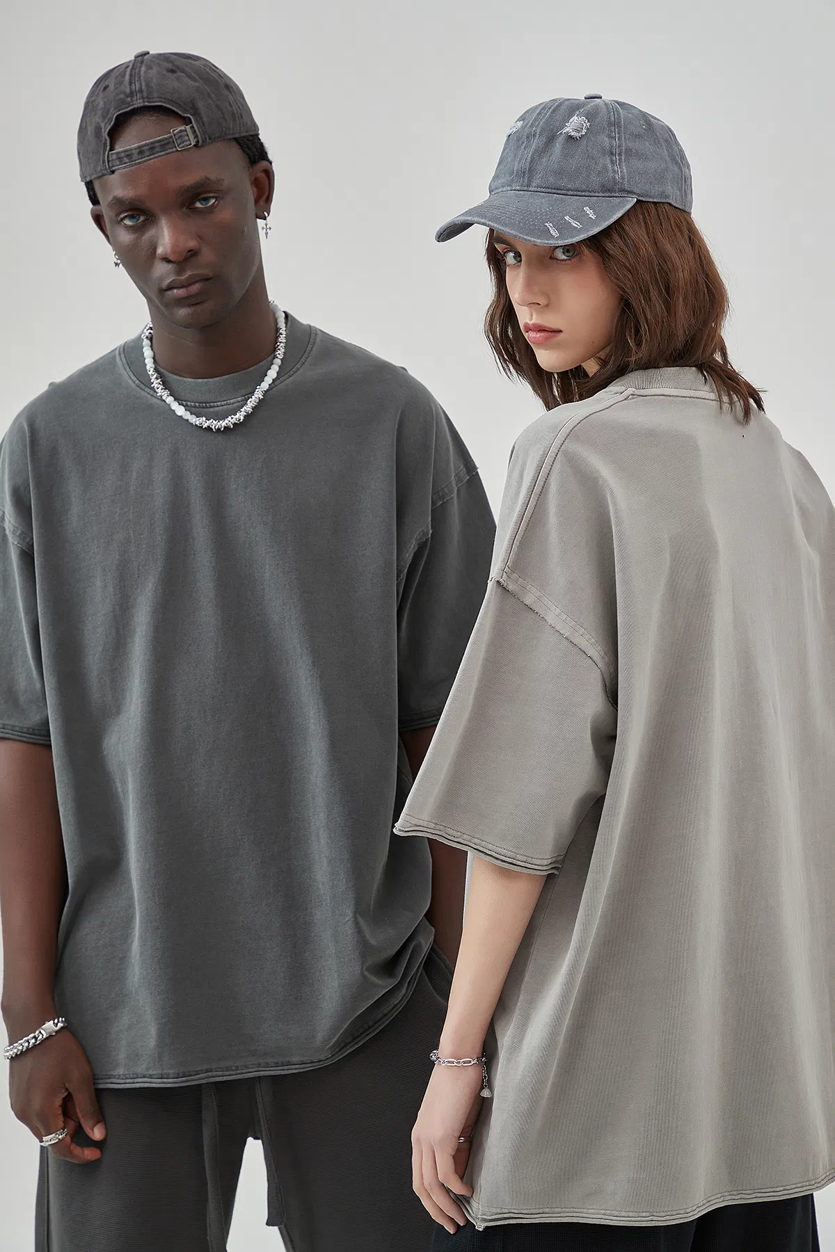 Eutral Tone Cotton Tee Allows Small Batch Custom Embroidery and DTG Service