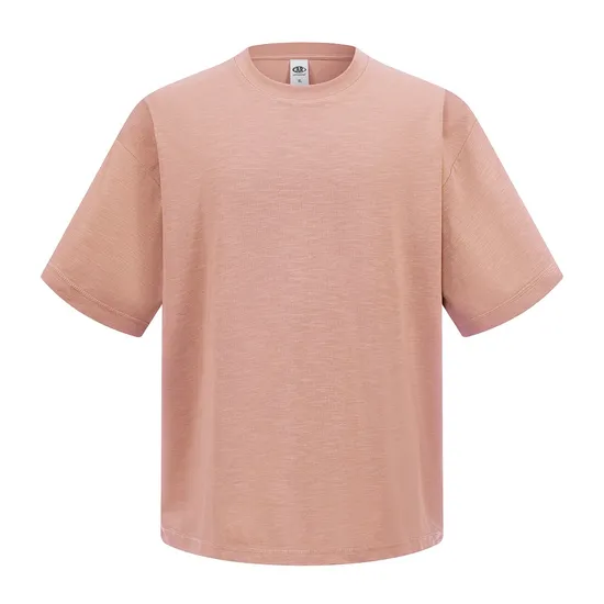 Premium Pigment Washed Cotton Tees Custom Logo Embroidery DTG Bulk Wholesale Supplier