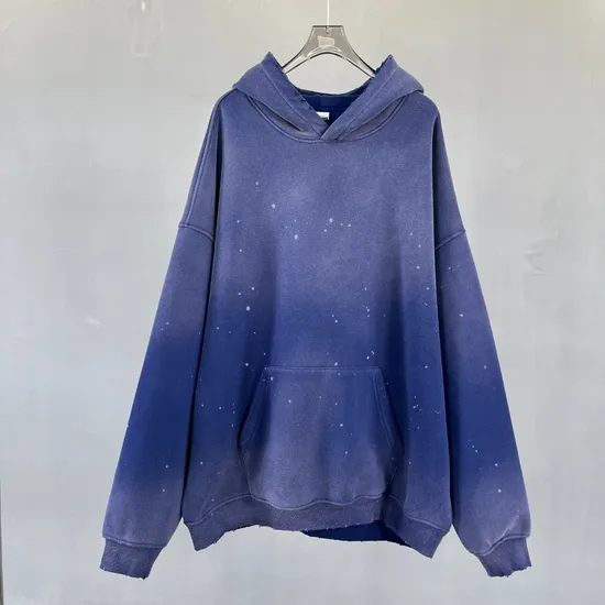 All Season Splatter Washed Hoodie Custom Logo Print Bulk Brand Cooperation