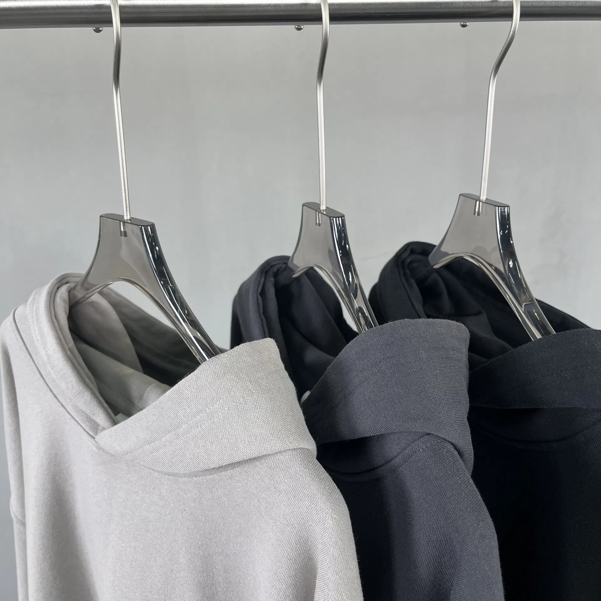 Heavyweight Washed Hoodie Finger Hole Cuff Custom DTG Print Stable Stock Bulk