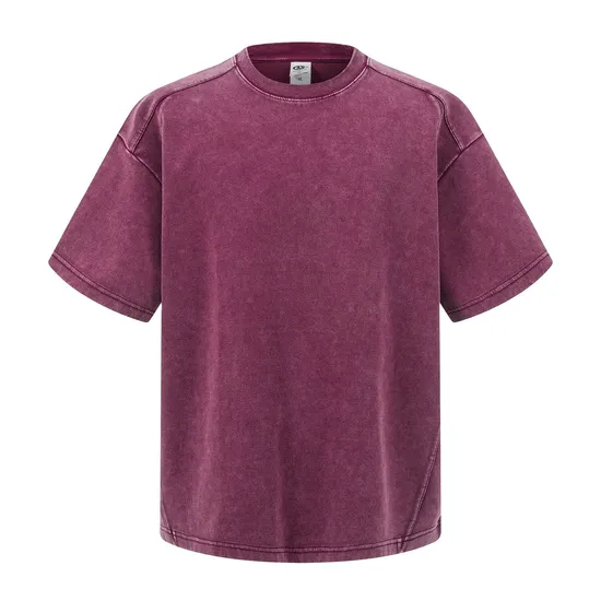 Classic Plain Retro Cotton Tee Custom Graphic DTG Embroidery Apparel Bulk OEM Supplier Service
