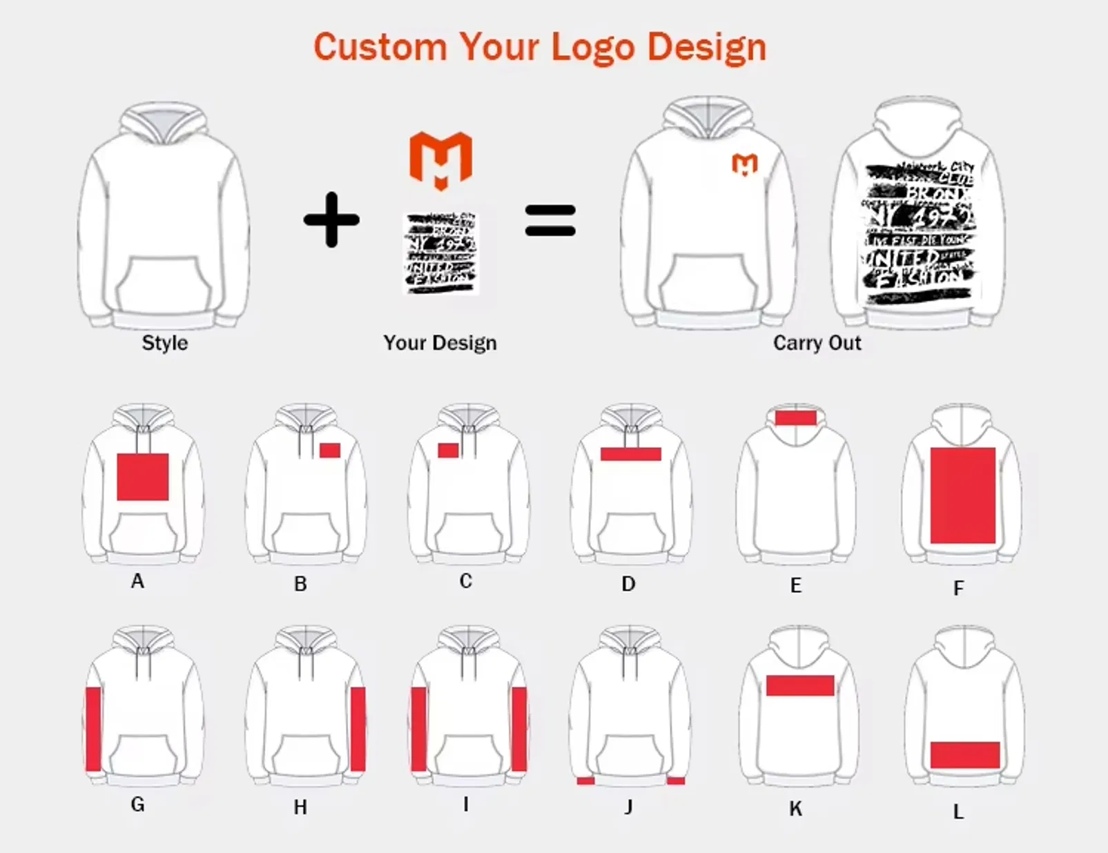 Unprinted Cotton Men Hoodie Customized Logo Embroidery DTG for Wholesale Business