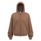 Fleece Lined Double Full Zip Hoodie Boxy Cut Cotton Embroidery DTG Bulk Order Available