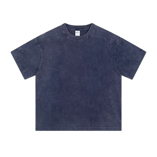 Oversized Urban Pigment Washed Pure Cotton Tee Customized Design DTG Embroidery for Reseller Bulk Purchase Needs