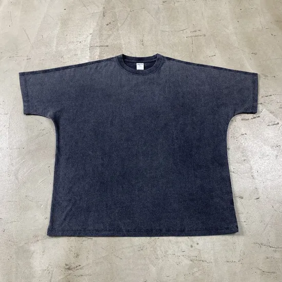 Multi-Size Loose Washed Pure Cotton Tee Customized Design DTG Embroidery for Reseller Bulk Purchase Needs