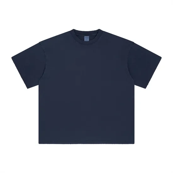 Premium Washed Cotton Blank Tee Fits Custom Embroidery and DTG Printing Process