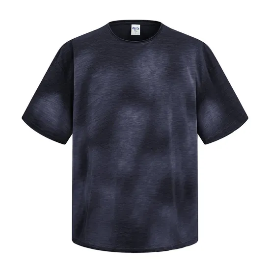 Vintage Tie Dye Blank Cotton T-Shirt Accept Custom Design DTG Print for Global Bulk Buyers