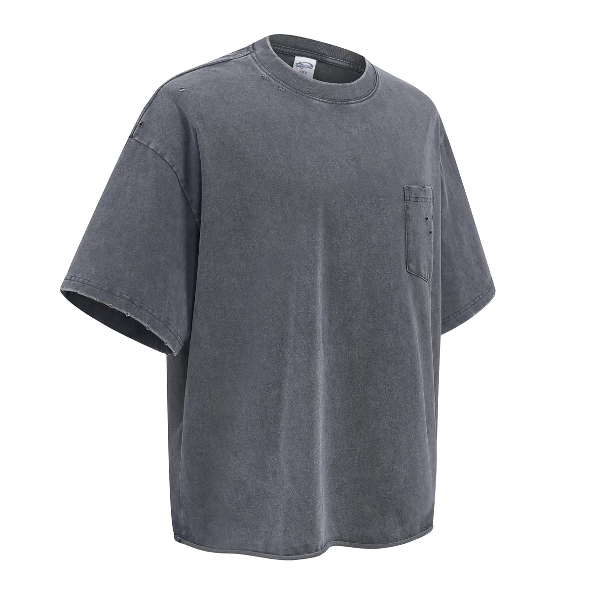 Vintage Blank Pocket T-Shirt Accepts Custom Design DTG Print for Global Bulk Clothing Buyers