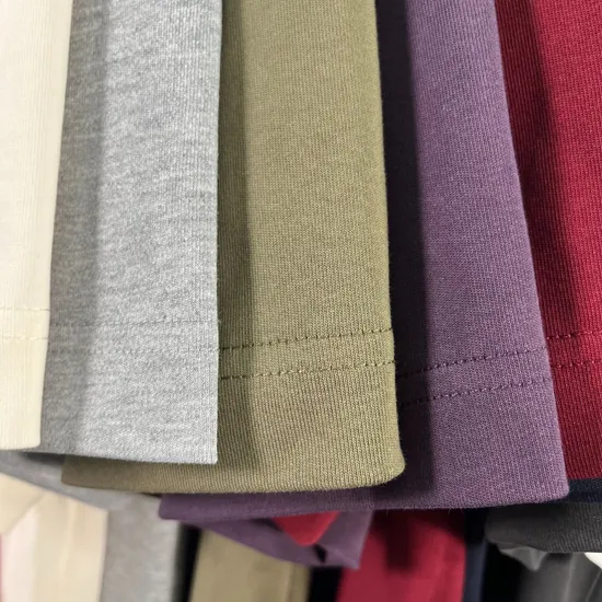 Heavyweight Cotton Tees Take Custom Graphic DTG Embroidery Large Quantity Wholesale