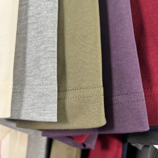 Heavyweight Cotton Tees Take Custom Graphic DTG Embroidery Large Quantity Wholesale