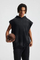 Custom Brand Logo Spray Dyed Raw Edge Hood Vest 100% Cotton Wholesale Factory Low Price