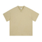 Drop Shoulder Unisex Loose V Cotton Tee Custom Art Embroidery DTG Large Quantity Wholesale Supply