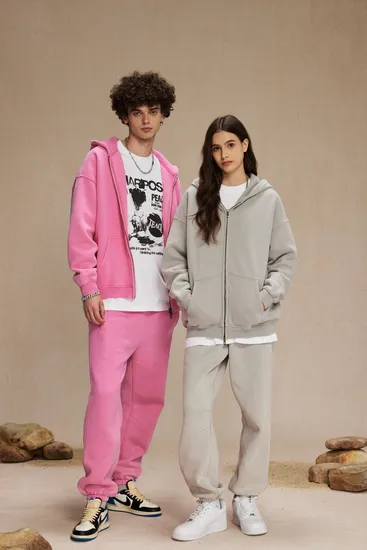 Unisex Oversized Vintage Washed Zip up Hoodie Personal Custom Logo Factory Direct Bulk