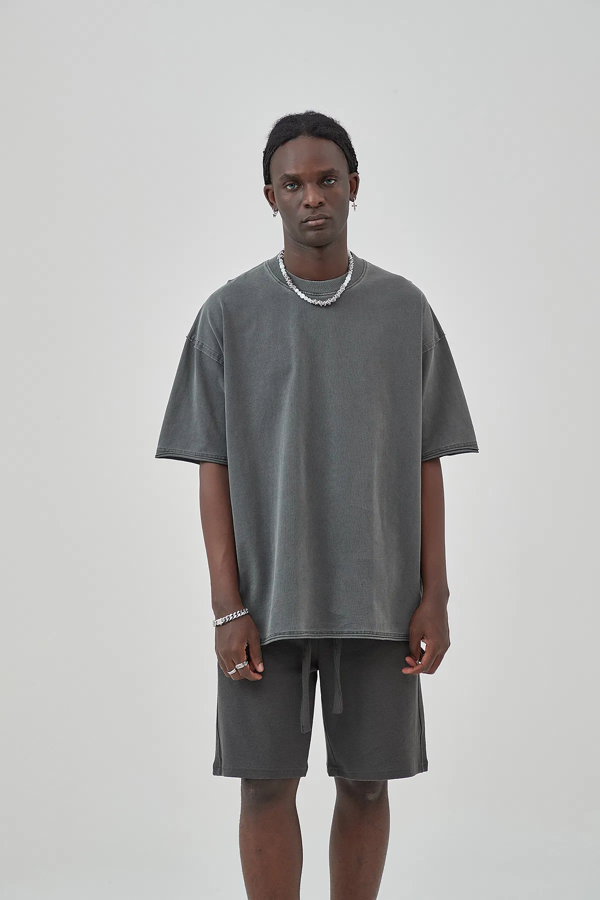 Eutral Tone Cotton Tee Allows Small Batch Custom Embroidery and DTG Service