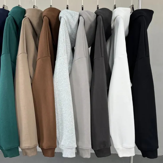 Thick No Shedding Polar Fleece Hoodie Custom DTG Print Stable Stock Bulk