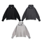 Layered Rib Cuff Hoodie Custom Brand Logo OEM Bulk Order Ready Stock