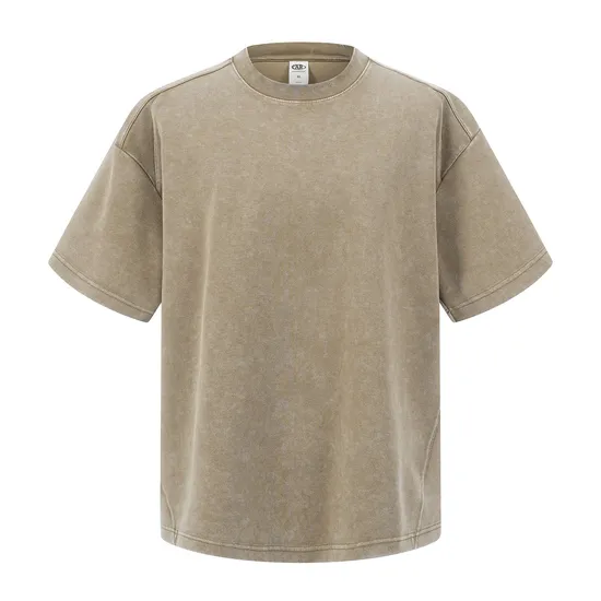 Classic Plain Retro Cotton Tee Custom Graphic DTG Embroidery Apparel Bulk OEM Supplier Service