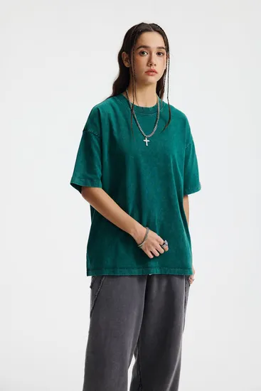 Breathable Crew Neck Cotton Tee Customized for Company Team Uniform Bulk Purchase