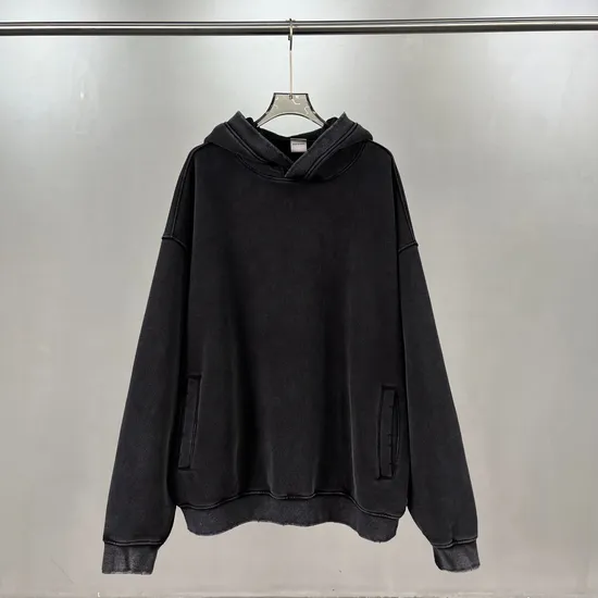 Heavyweight Washed Cotton Hoodie Accept Custom Logo Embroidery DTG Bulk Wholesale Supply