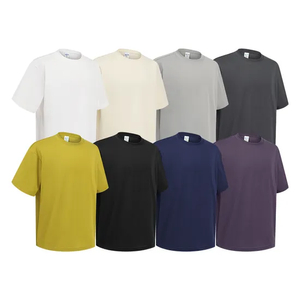 Drop Shoulder Unisex High Street Tee Custom Art Embroidery DTG Large Quantity Wholesale Supply