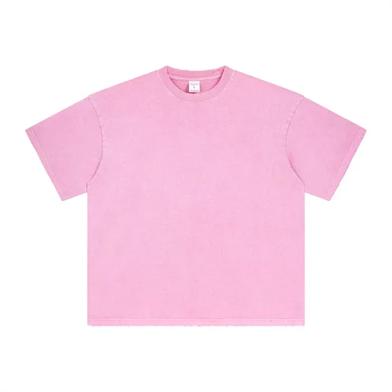 Premium Washed Cotton Blank Tee Fits Custom Embroidery and DTG Printing Process